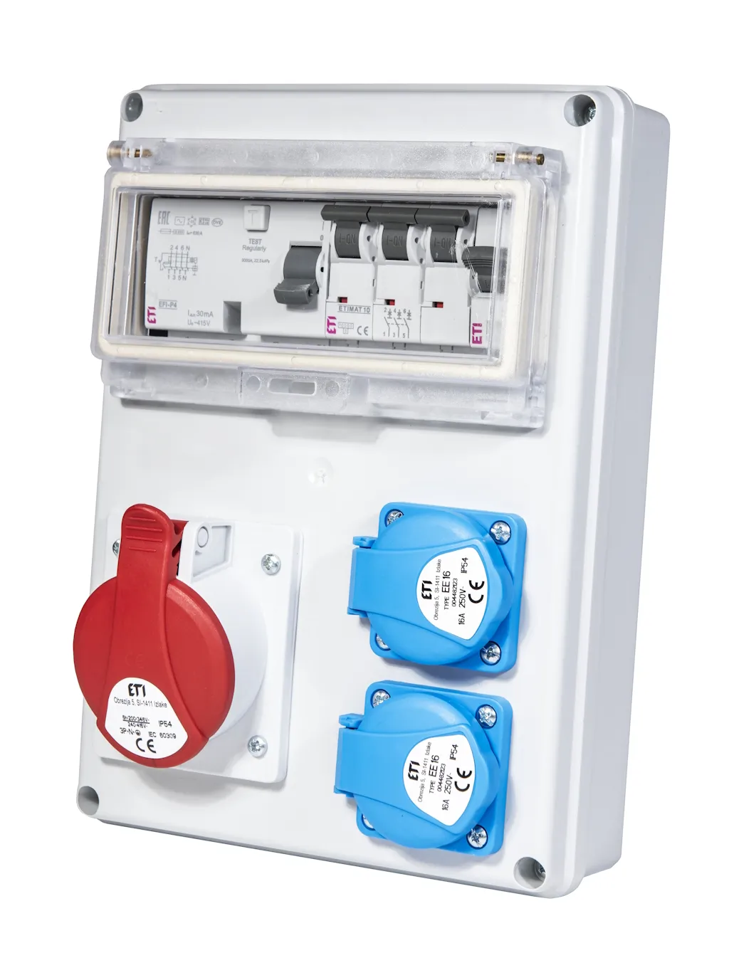 Assemblied distribution box EDS8 RCD 2S/1 16 B+C 001105209