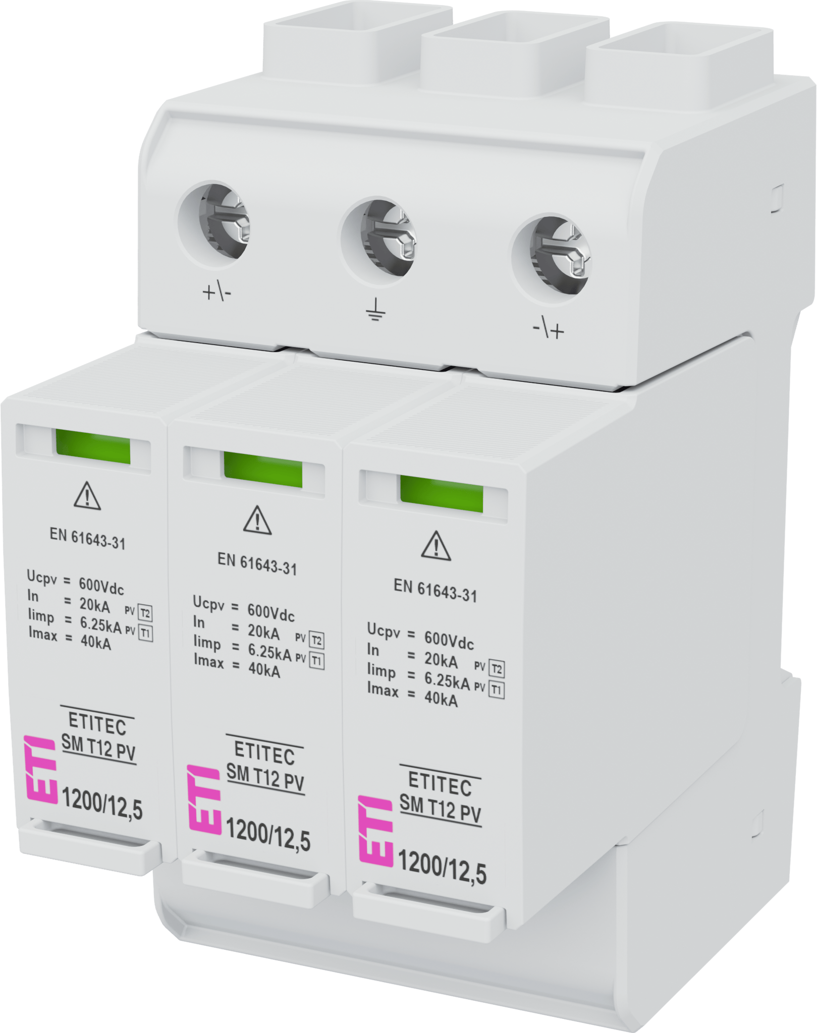 Surge arrester ETITEC SM T12PV 1200/12,5Y RC 002440631