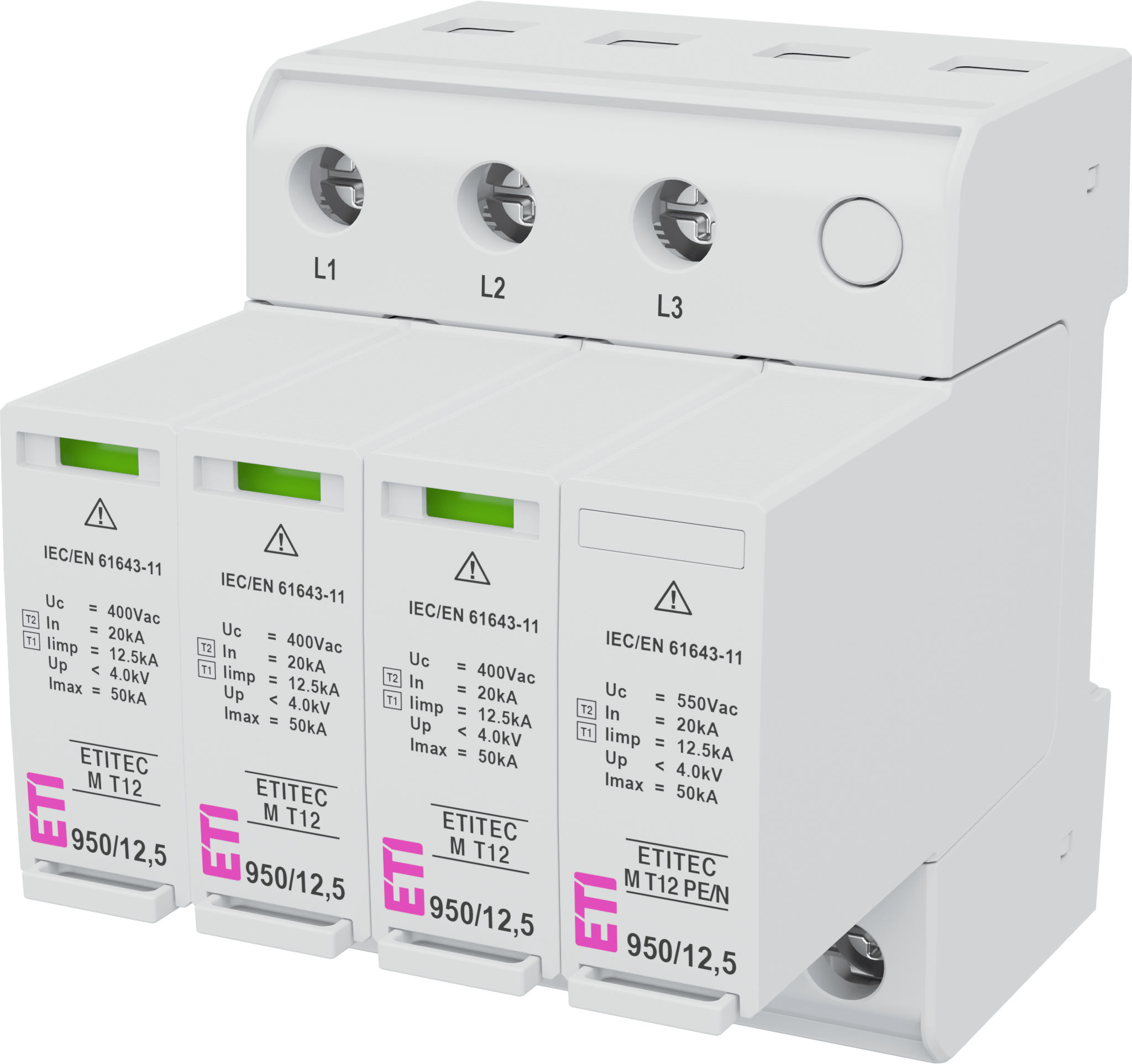 Surge arrester ETITEC M T12 950/12,5 4Y RC 002440811