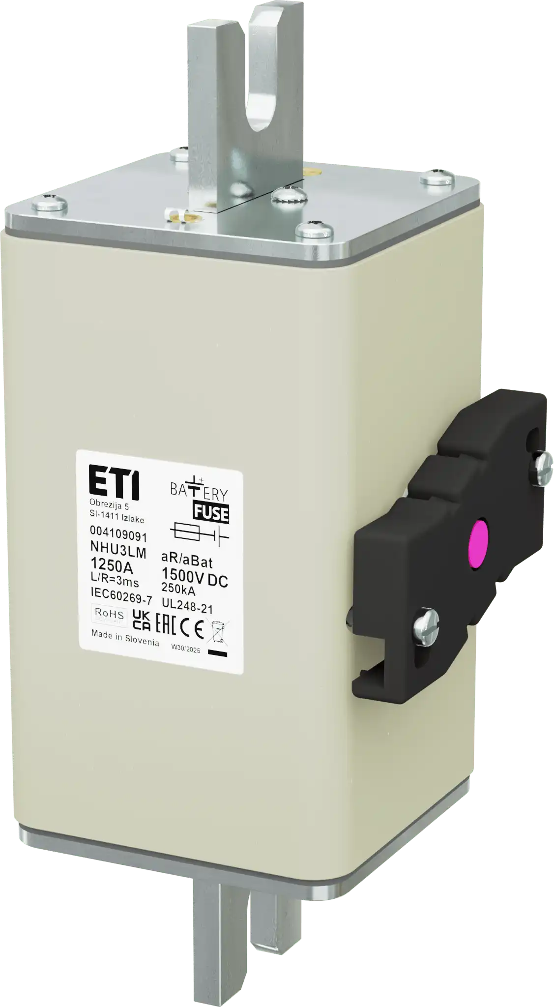 Fuse link NHU3LM aR/aBat 1250A/1500VDCAL 004109091