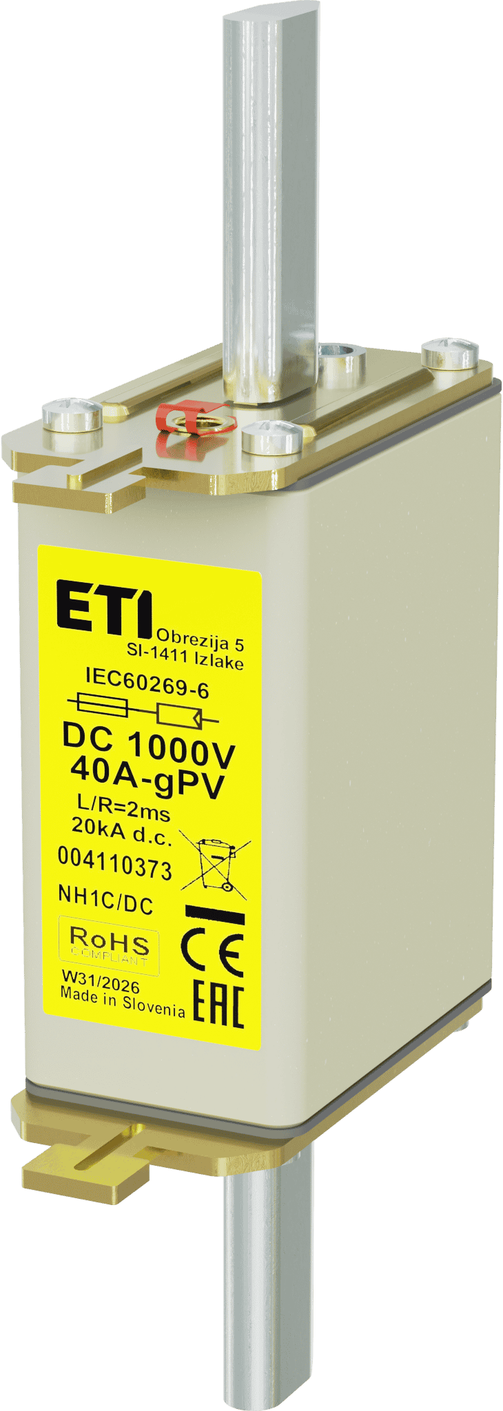 Fuse link NH1C gPV 40A/1000V DC 004110373