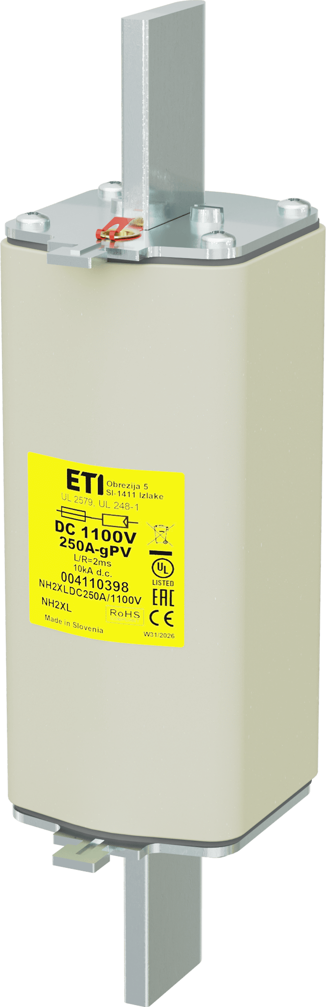 Fuse link NH2XL gPV 250A/1100V DC UL 004110398