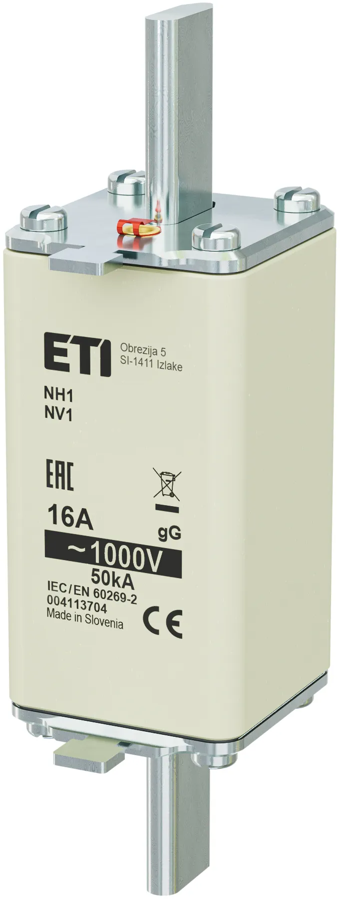 Fuse link NH1/85 gG 16A/1000V 004113704