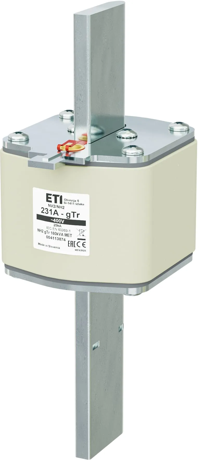 Fuse link NH2 gTr 231A/400V/160kVA MET 004113874
