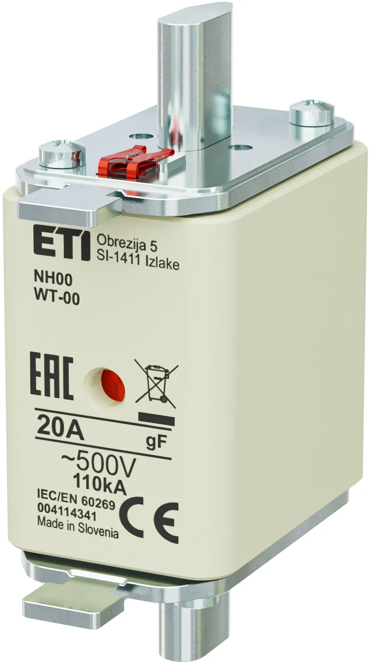 Fuse link NH00 gF 20A/500V 004114341