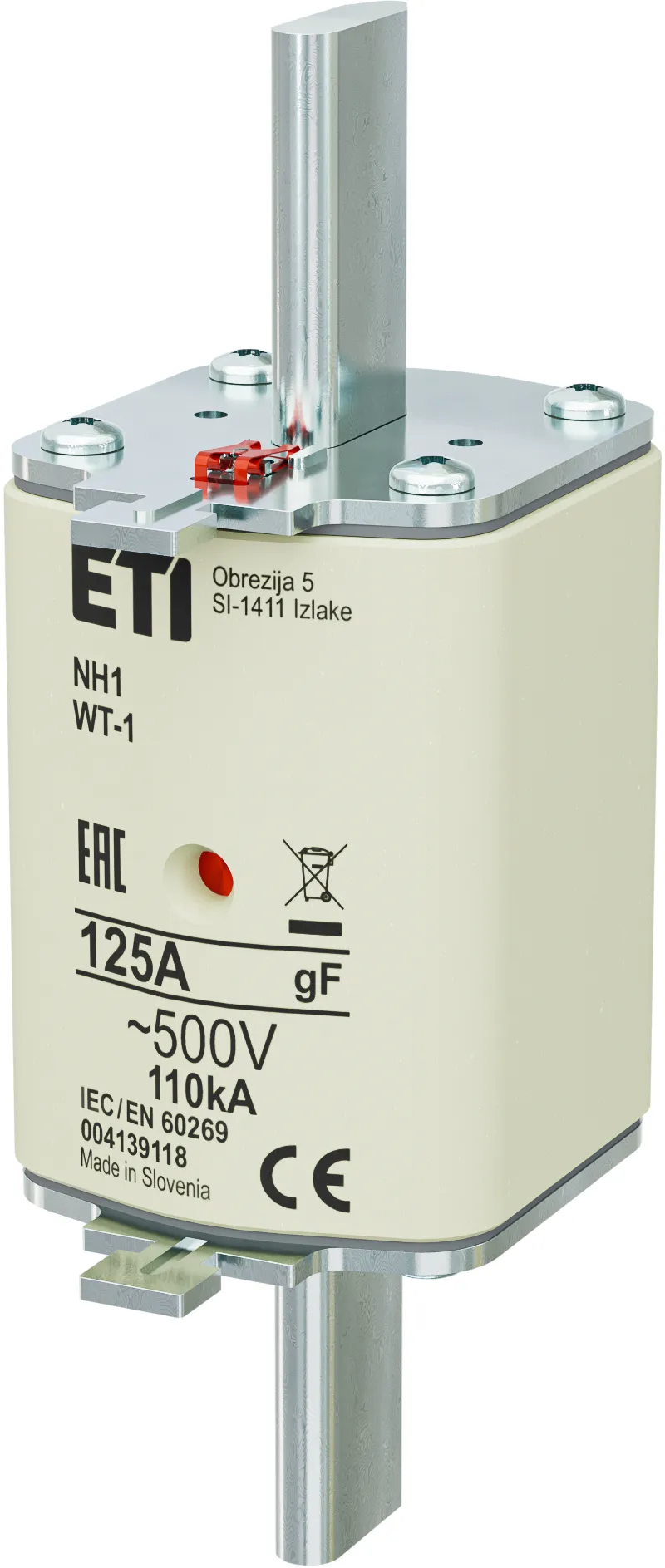 Fuse link NH1 gF 125A/500V 004139118