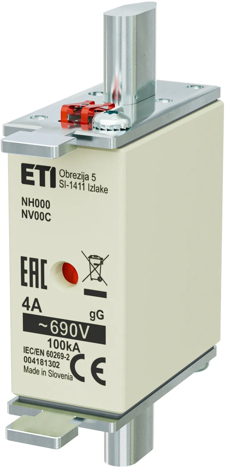 Fuse link NH000 gG 4A/690V 004181302