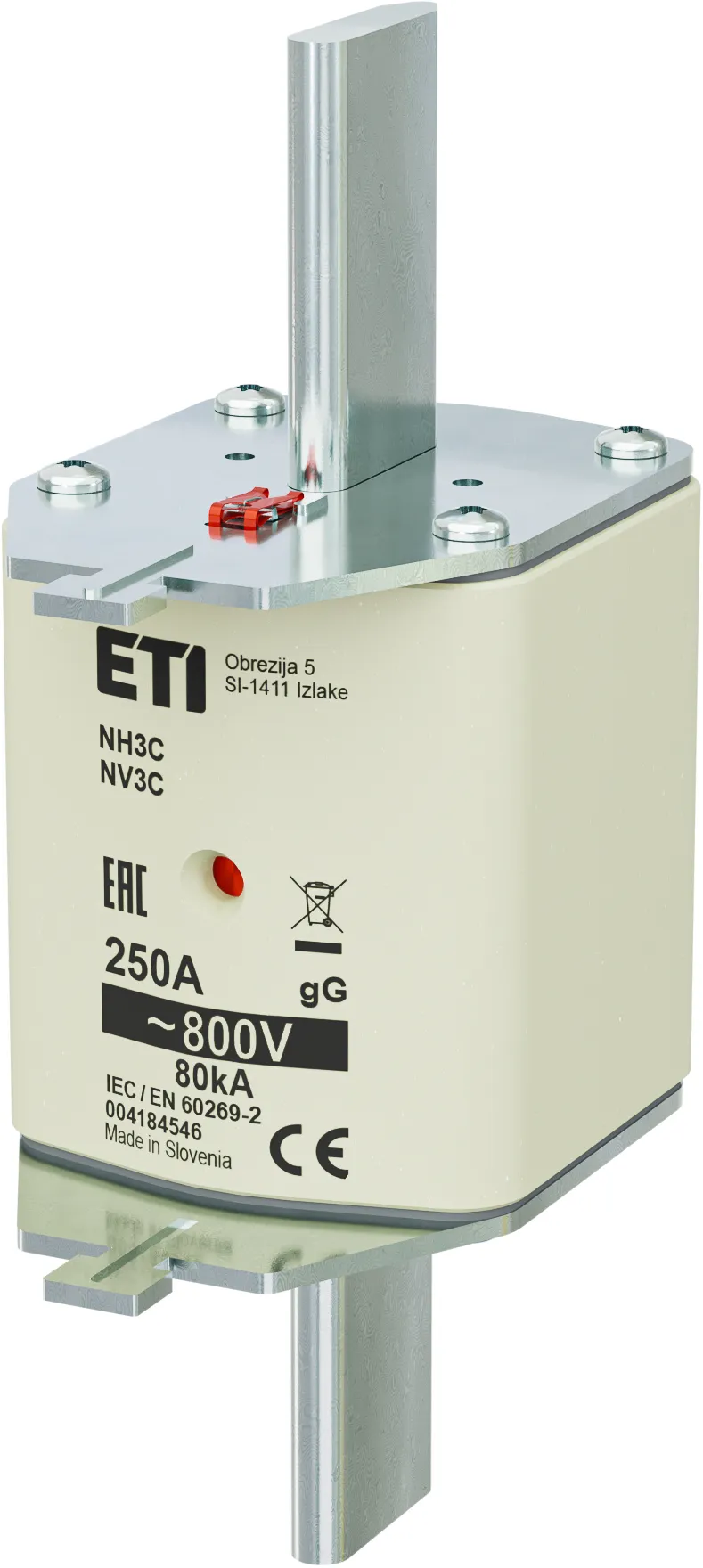 Fuse link NH3C gG 250A/800V 004184546