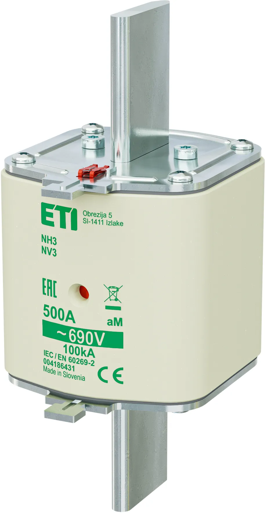 Fuse link NH3 aM 500A/690V 004186431