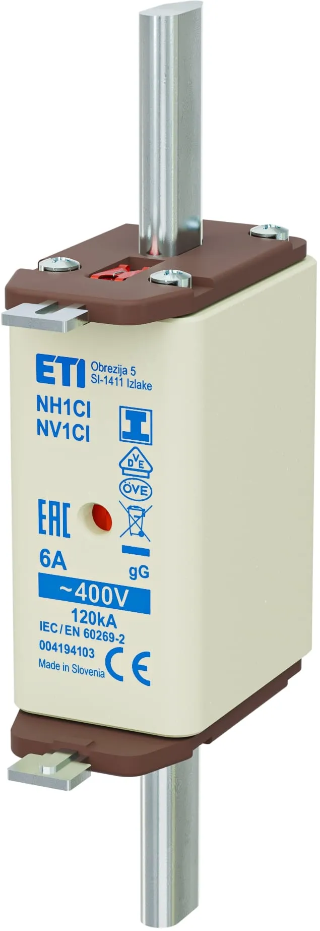 Fuse link NH1C/I gG 6A/400V 004194103