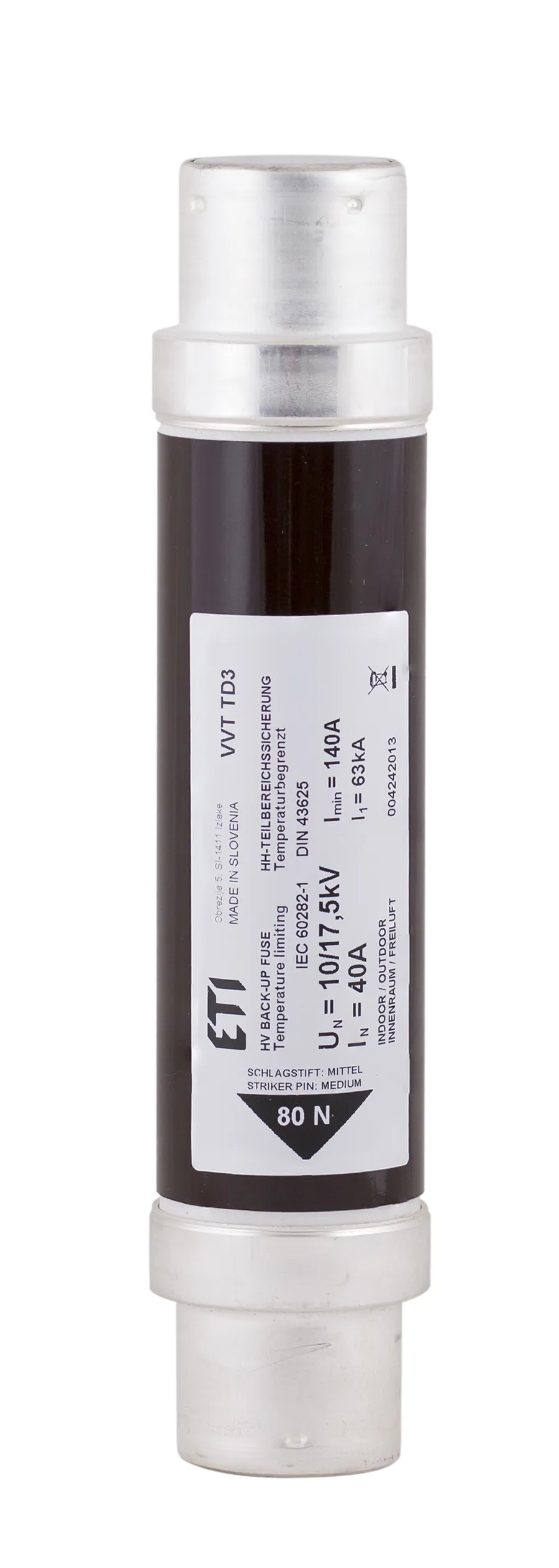 Fuse link VVT-D3 17,5kV/16A 292 004242108