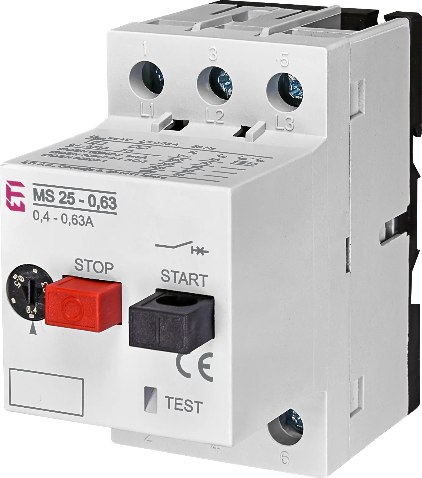 Mot.protec.circuit breaker MS25-0,63 004600040