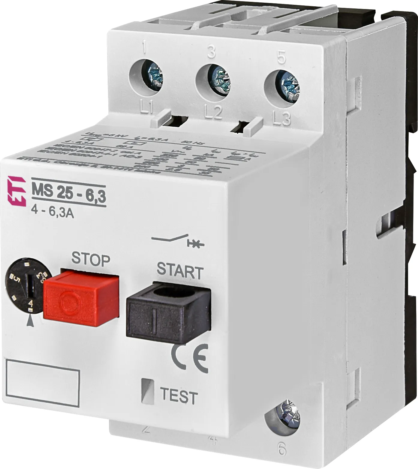 Mot.protec.circuit breaker MS25-6,3 004600090