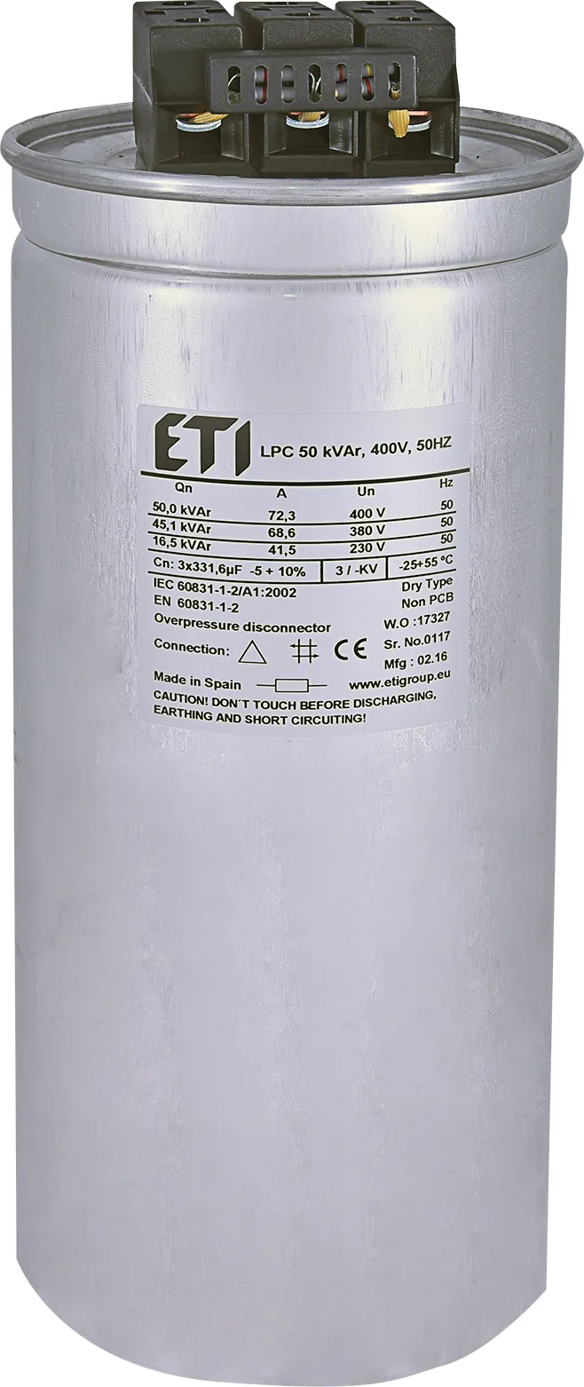 Capacitor LPC 50 kVAr, 400V, 50Hz 004656757