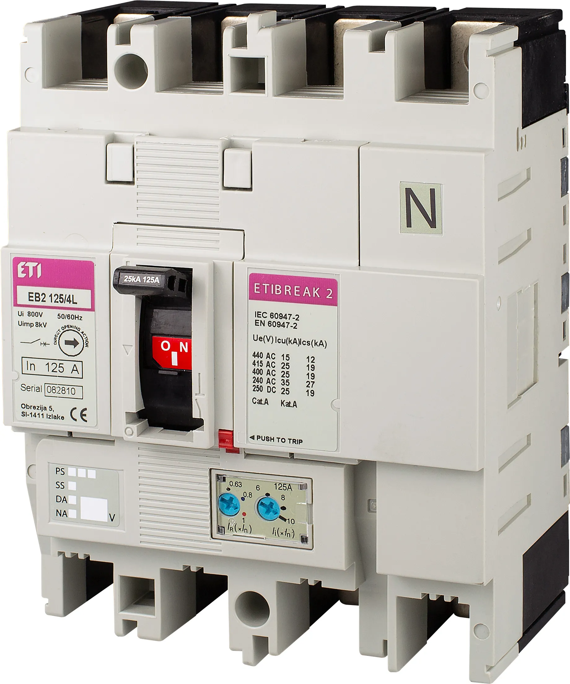 Molded Case Circuit Breaker EB2 125/4H 32A 4p 004672108